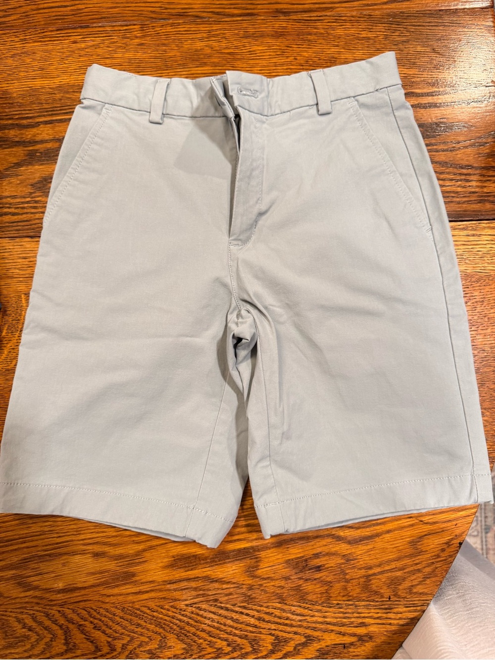 Boys Light Gray Chino Shorts